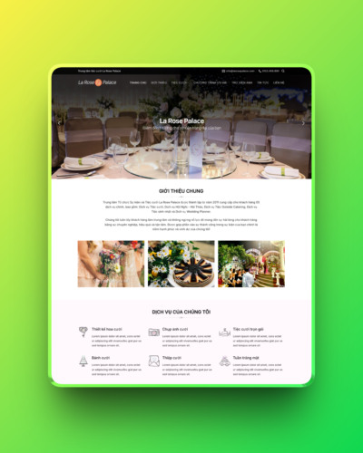Theme wordpress dịch vụ tiệc cưới