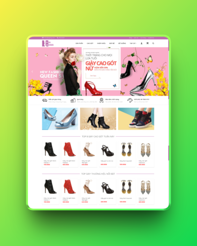 Theme wordpress bán giày nữ 01