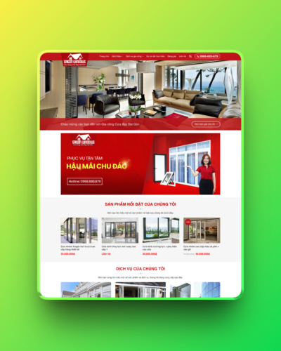Theme wordpress bán cửa nhôm