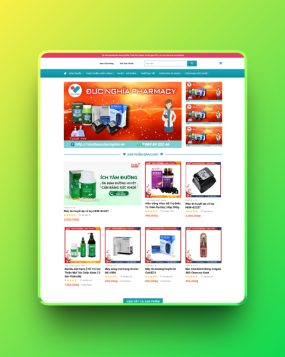 Theme wordpress nhà thuốc 01