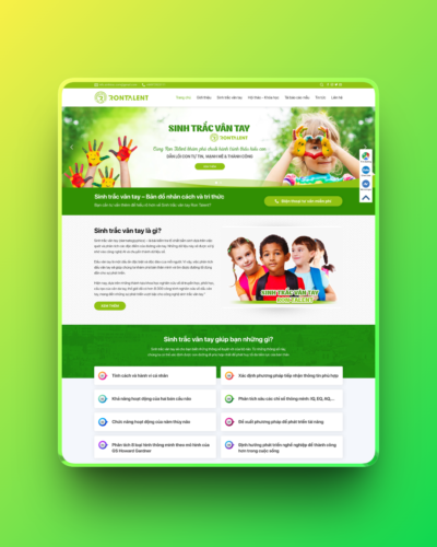 Theme wordpress sinh trắc vân tay