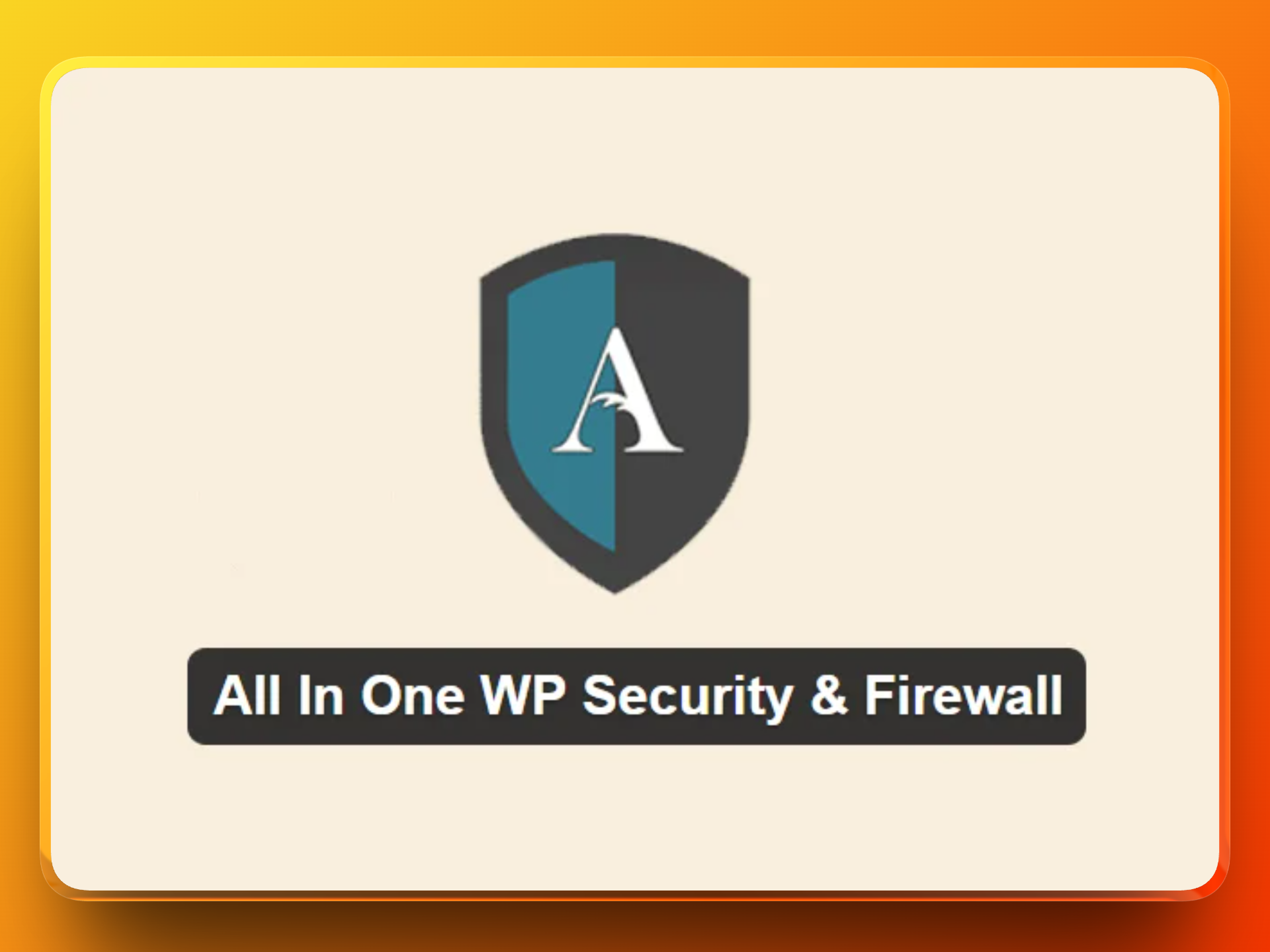 All in One WP Security & Firewall