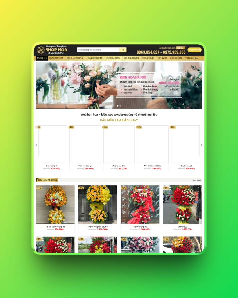 Theme wordpress hoa tươi 04