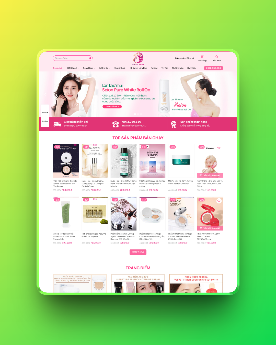 Theme wordpress mỹ phẩm 13