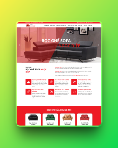 Theme wordpress dịch vụ bọc ghế sofa
