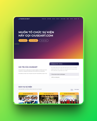 Theme wordpress sự kiện 04