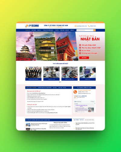 Theme wordpress xuất khẩu lao động 04