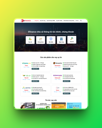 Theme wordpress dịch vụ tài chính 01