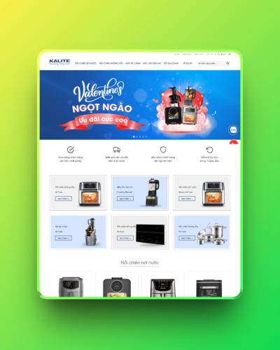 Theme wordpress bán nồi chiên không dầu