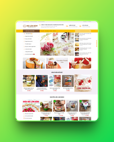 Theme wordpress tiệm bánh ngọt