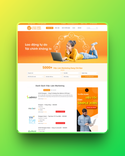 Theme wordpress tuyển dụng 01