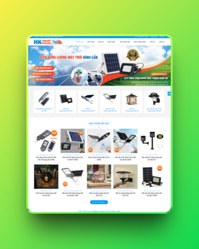 Theme wordpress bán đèn năng lượng mặt trời