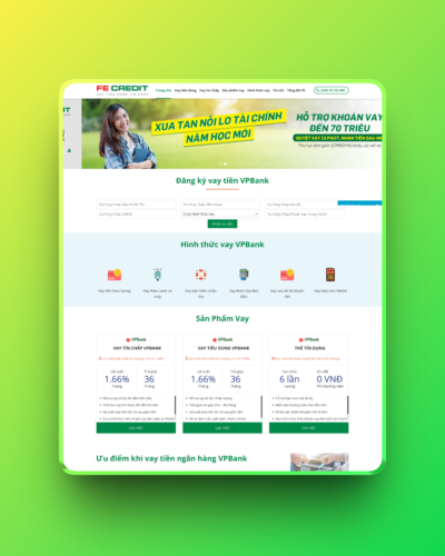 Theme wordpress tín dụng VPbank