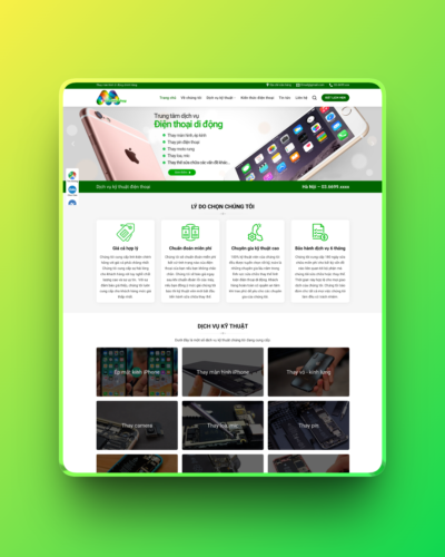 Theme wordpress dịch vụ sửa màn hình