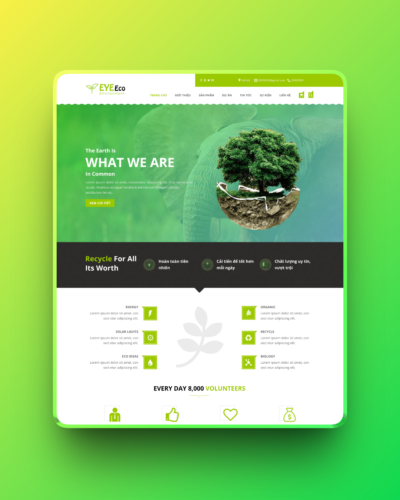 Theme WordPress tin tức về môi trường