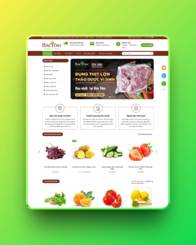 Theme wordpress bán rau củ quả
