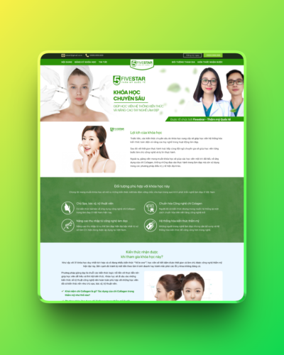 Theme wordpress khóa học làm đẹp