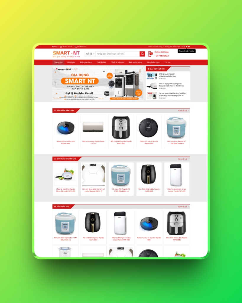 Theme wordpress bán đồ gia dụng 01