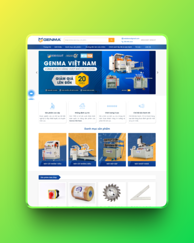 Theme wordpress bán máy cắt