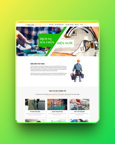 Theme wordpress dịch vụ sửa chữa điện nước