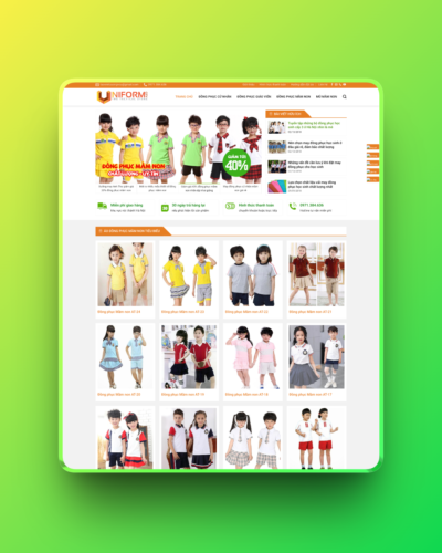 Thene wordpress bán đồng phục