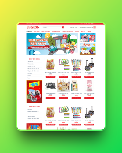 Theme wordpress thực phẩm thú cưng