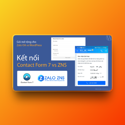 Kết nối Contact Form 7 (CF7) vs Zalo ZNS