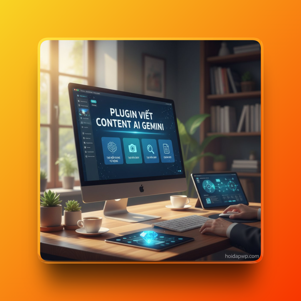 Plugin viết Content Bằng AI Gemini, tự động tạo hình ảnh, chuẩn seo