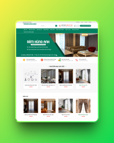 Theme wordpress bán rèm cửa
